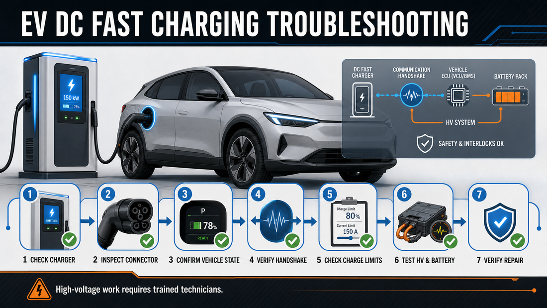 PartsVolt EV fast charging diagnostic workflow