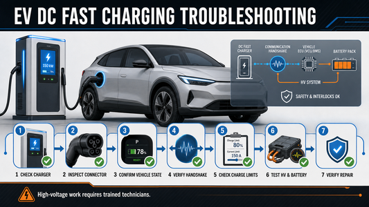 PartsVolt EV fast charging diagnostic workflow