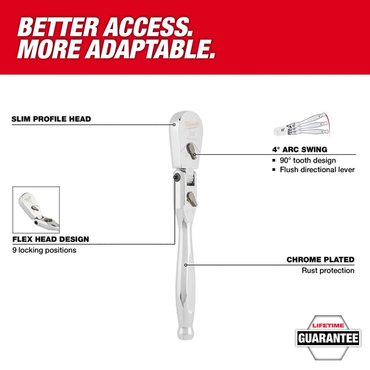 Ratchet 3/8in Dr Flex Head – Tesla Service Manual Reference