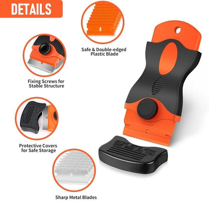 Auto Glass Scraper Non-Scratch Plastic Razor Blade Car Window Tool - product image 2