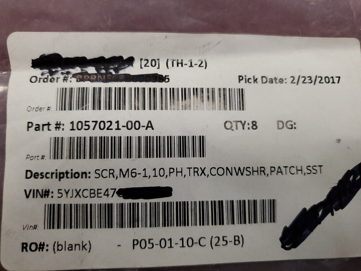 Tesla Model X on Board Charger Bolt Part # 1057021-00-A New OEM - product image 3