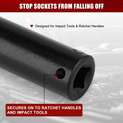 MIXPOWER 1/4" Drive Deep Magnetic Impact Socket, 6 Point, Dr.Deep 10mm - product image 6