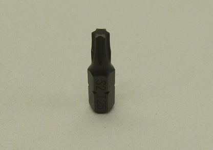 1x T25 Torx Star 25mm Long 1/4" Hex Shank Screwdriver Bit Hardened 1" Replace - product image 4