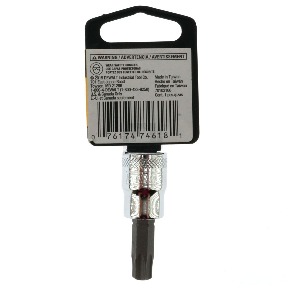 Dewalt DWMT74618OSP T47 Chrome Torx Bit Socket, 3/8" Drive, 74-618D - product image 4
