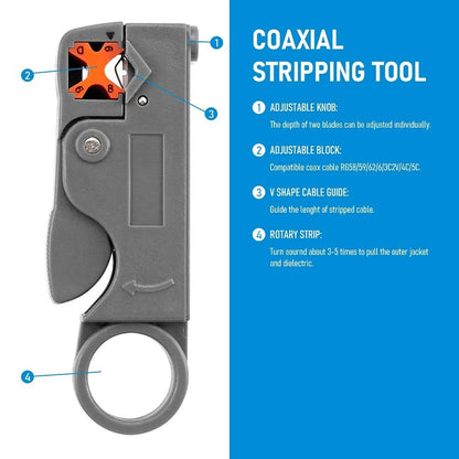 Wire Stripping Pliers Stainless Steel Cable Stripper Hex Wrench Electrical Tool - product image 7