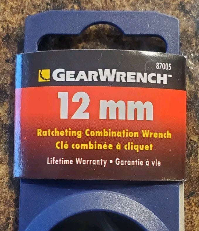 GearWrench , 12mm Ratcheting Combination Wrench, 12 Point - product image 2