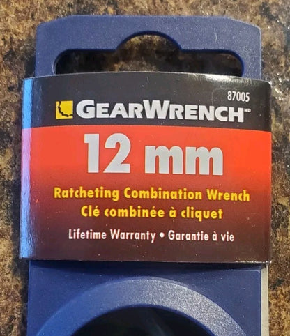 GearWrench , 12mm Ratcheting Combination Wrench, 12 Point - product image 2