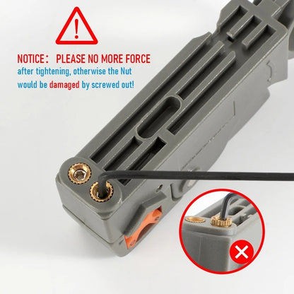 Wire Stripping Pliers Stainless Steel Cable Stripper Hex Wrench Electrical Tool - product image 6