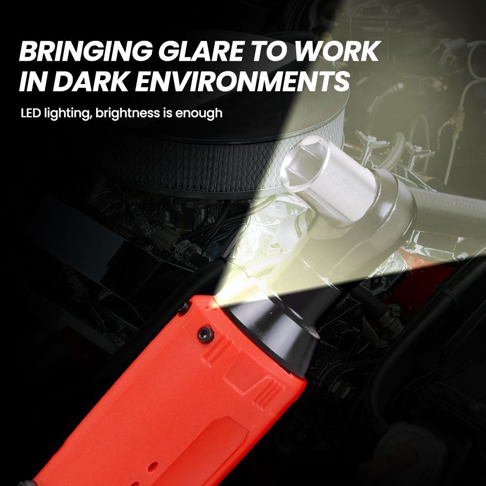 12V 3/8"&1/4" Electric Cordless Ratchet Wrench,45 ft-lbs w/ 7 Sockets 2 Battery - product image 11
